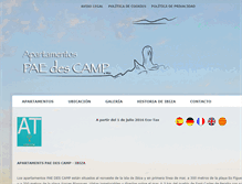 Tablet Screenshot of paedescamp-ibiza.com